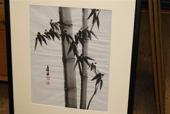 Chinese School four assorted watercolours Largest 42 x 86cm.